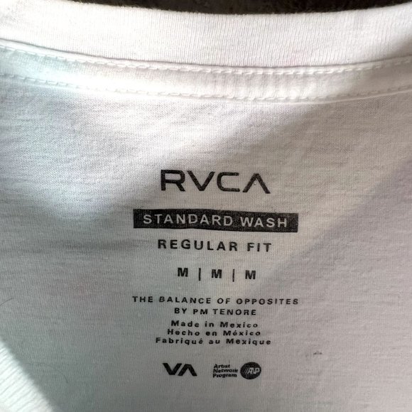 RVCA Shirt Men's Medium Tie Dye Multicolor Short Sleeve Shirt - Picture 3 of 5